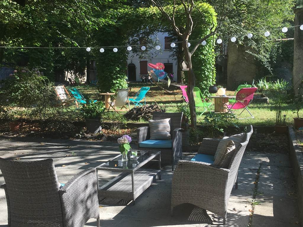 jardin vue gite