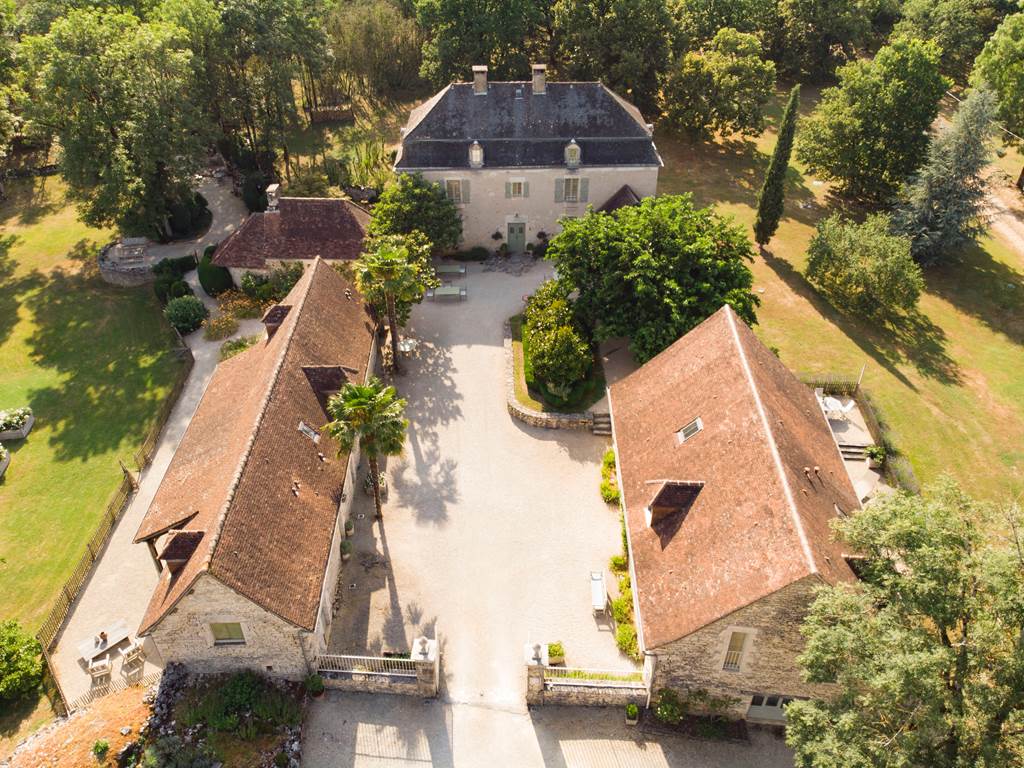 Vue Aérienne du Manoir de Malagorse