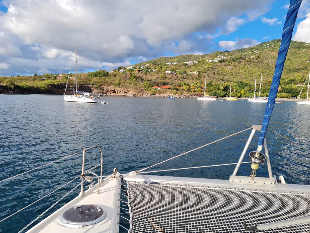 en route en catamaran