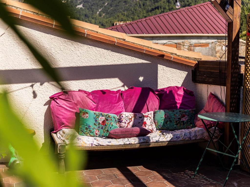 Canapé sur la terrasse