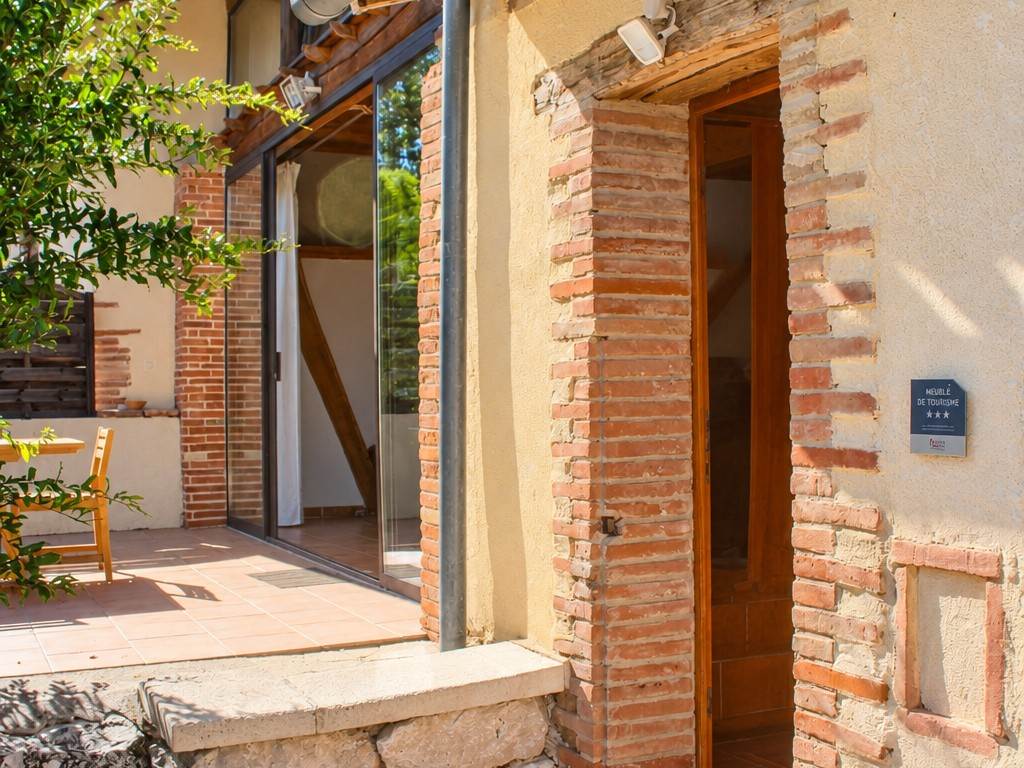 L'entrée du gîte bois et senteurs