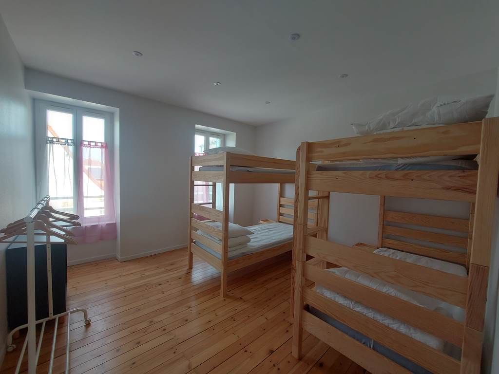 chambres de 2 x 2 lits superposés