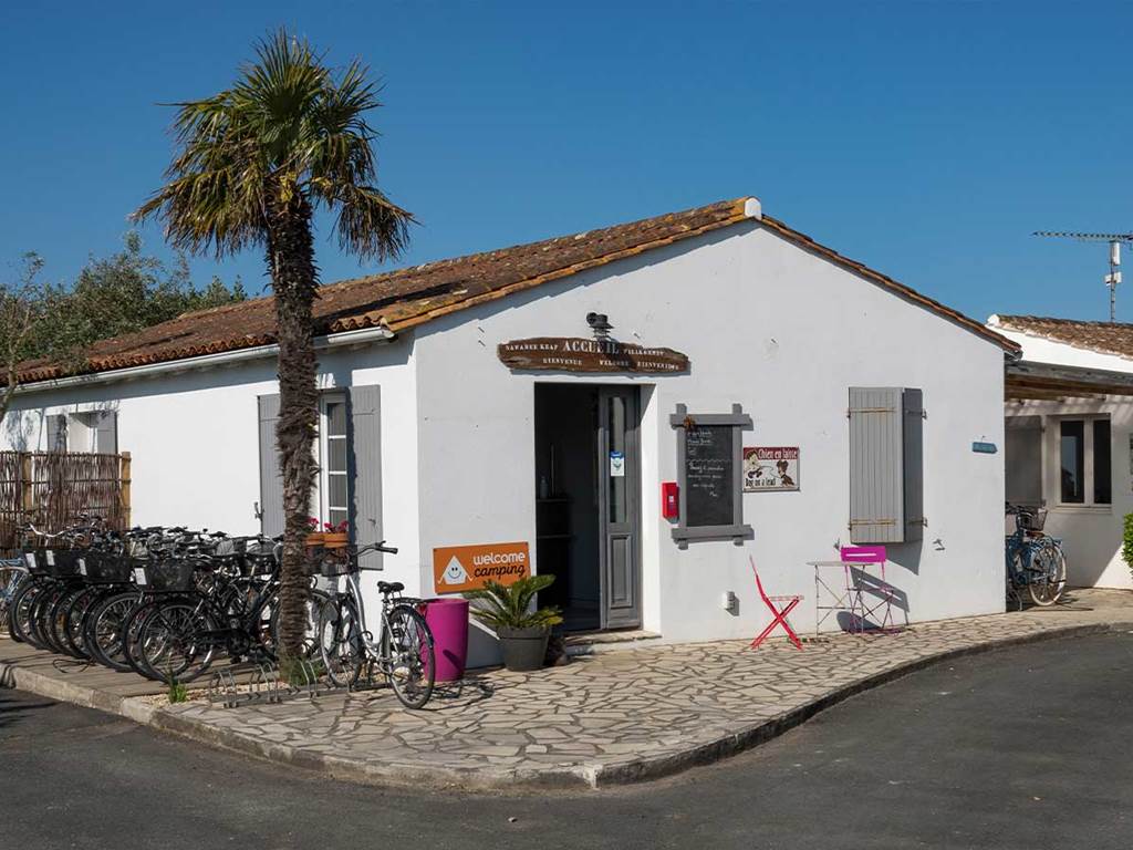 L'accueil du Camping les Pérouses du Phare