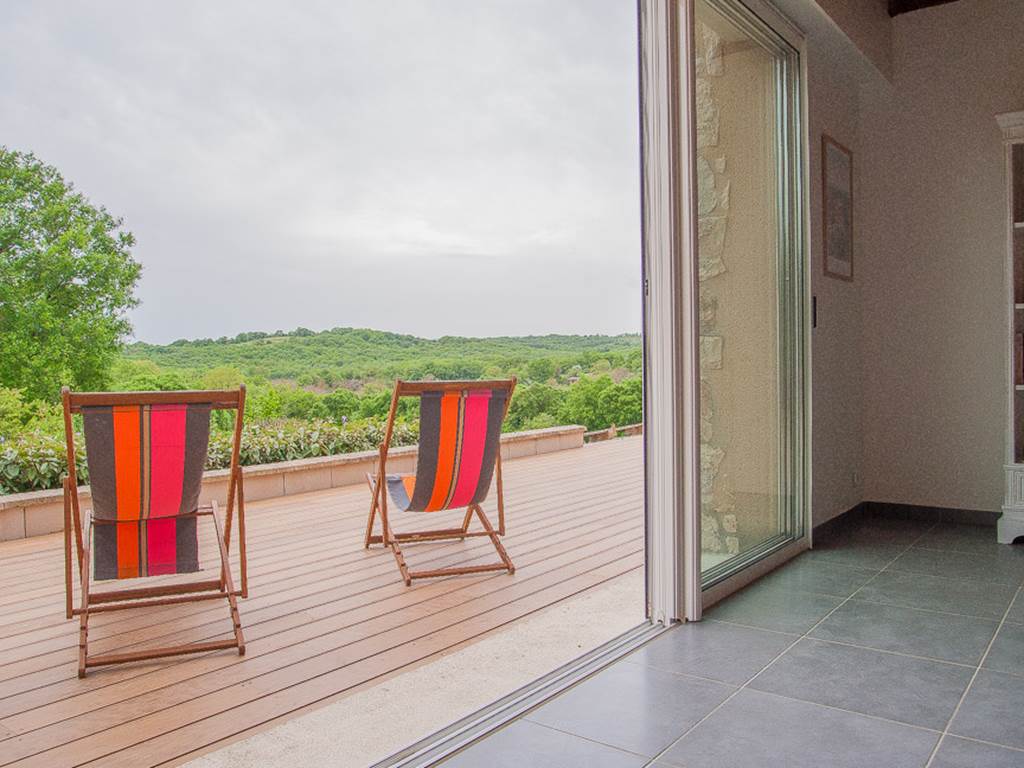Gite du Causse Loubressac Terrasse