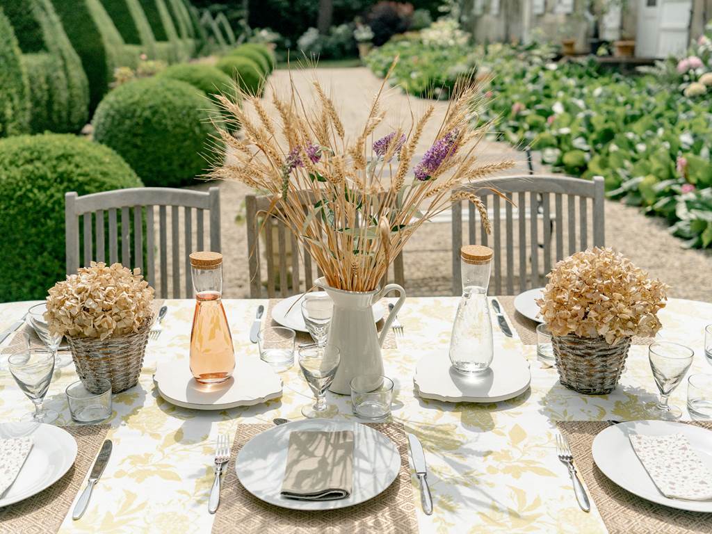 Château de Lasteyrie-Déjeuner en terrasse