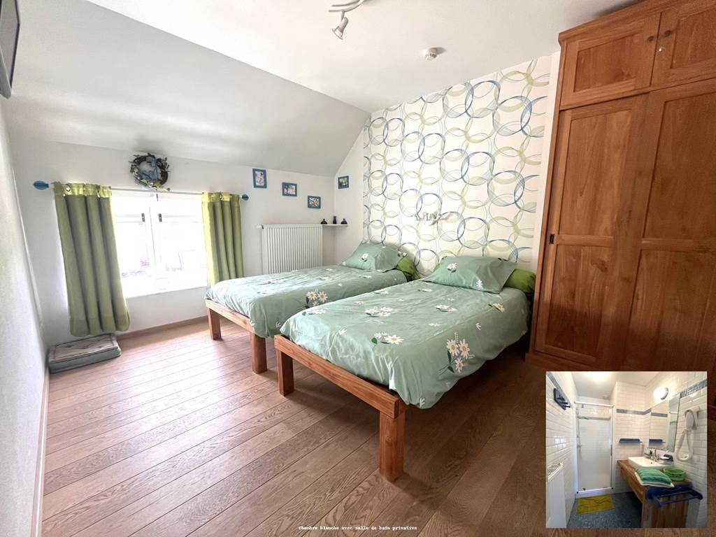 La chambre dite Blanche, peut recevoir 2 personnes