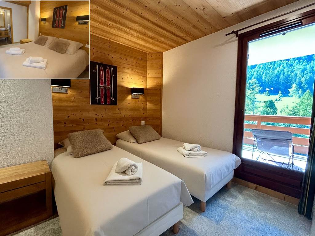 Chambre avec salle de bain - possibilité lit double 160 avec surmatelas