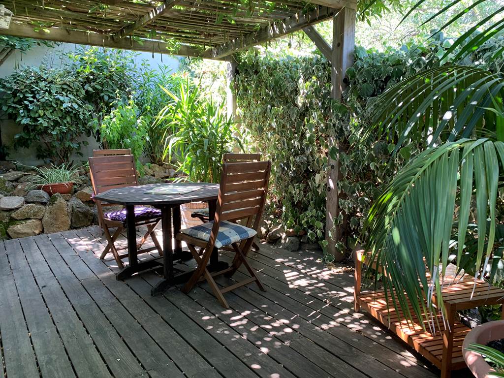 La terrasse de la chambre "GLYCINE"