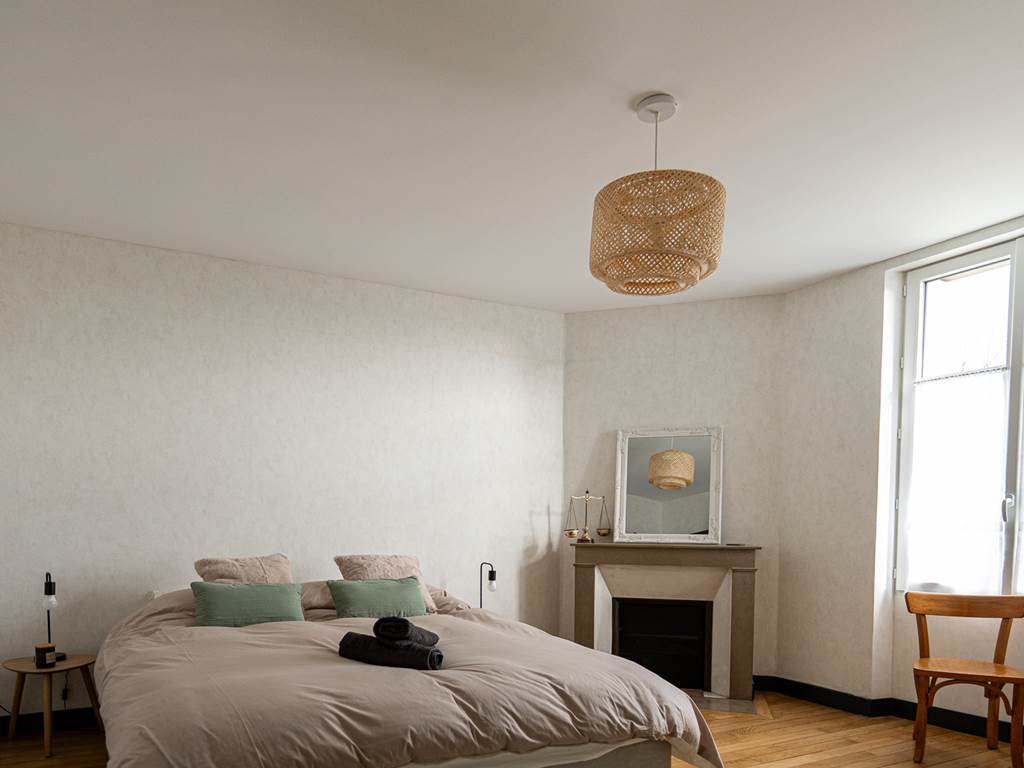 Chambre double avec cheminée