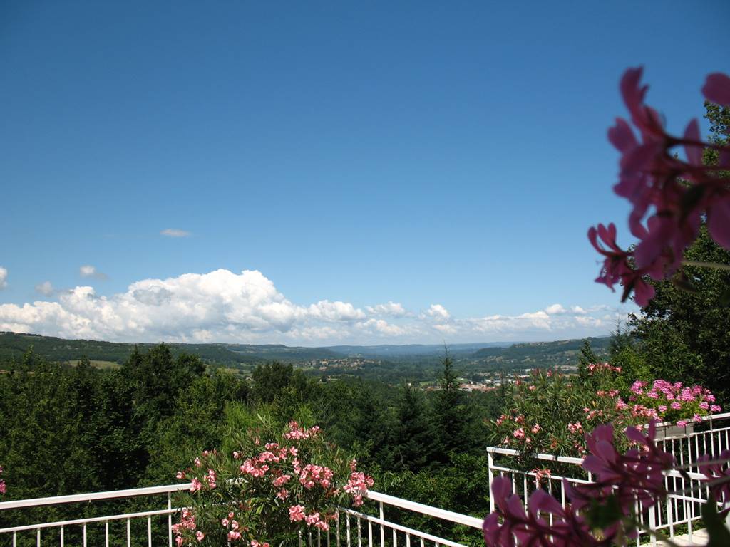 Villa Ric - vue Vallée de la Dordogne - terrasse