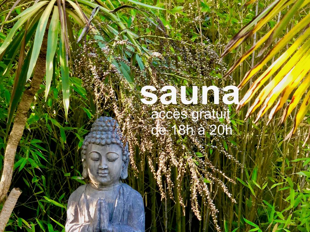 sauna gratuit de 18H à 20H