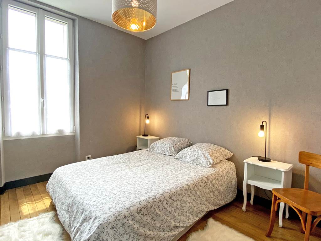 Chambre double avec literie de qualité