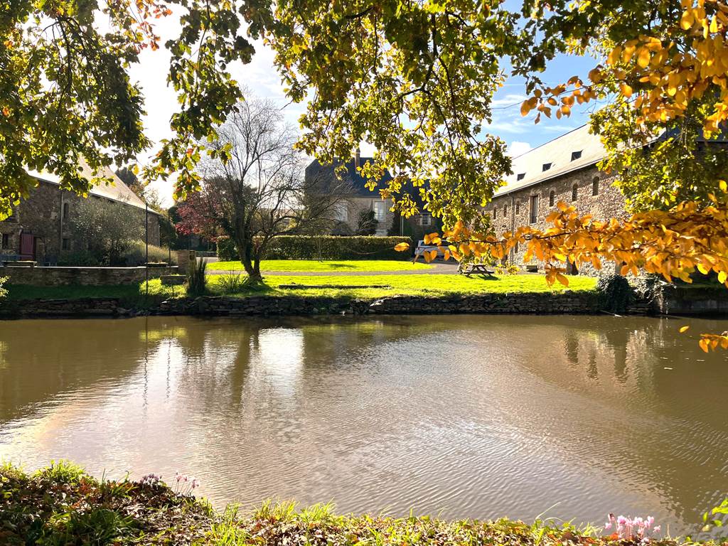 vue sur le manoir paisible