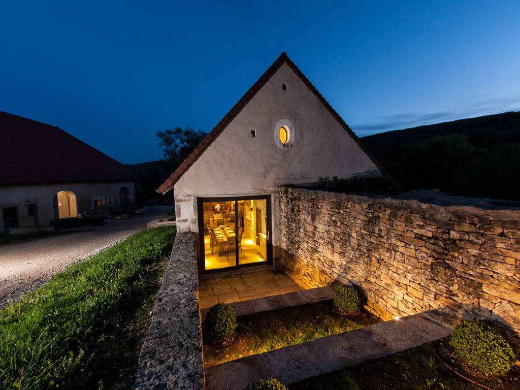 Gite de la Ferme exterieur soir