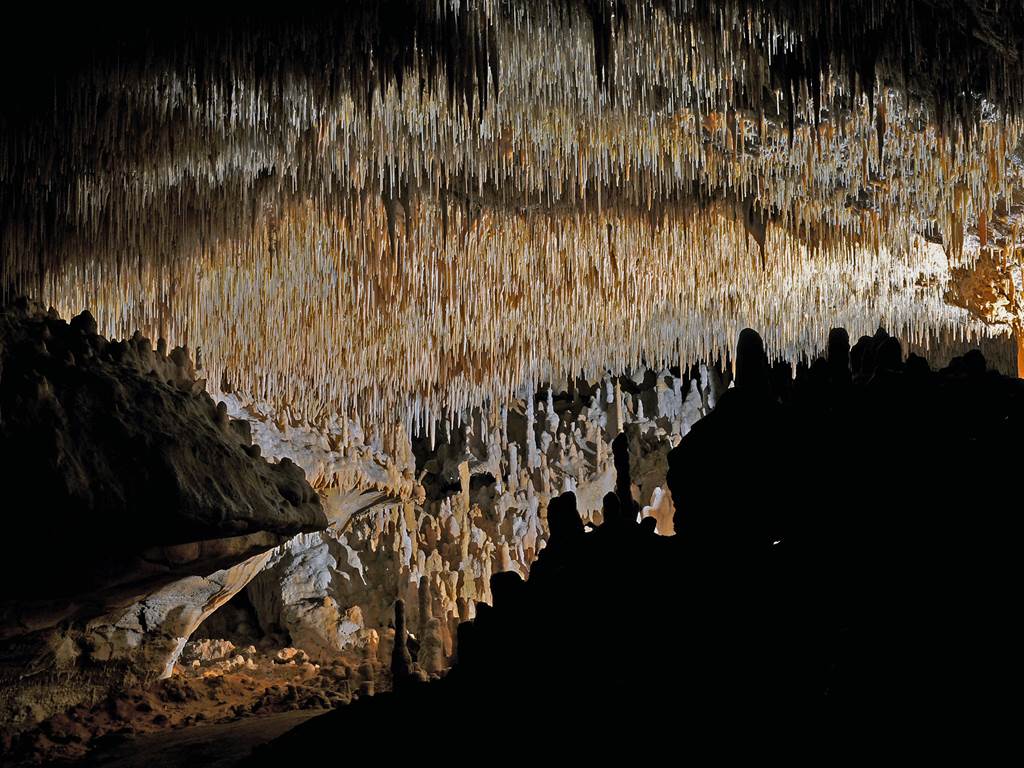 Grottes de cougnac - Gourdon - plafond concretions
