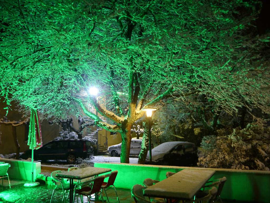 Hôtel Ardèche un soir d'hiver
