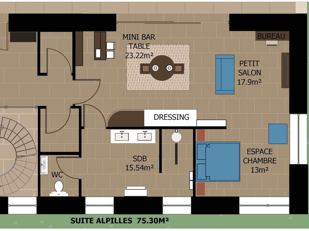 PLAN SUITE ALPILLES