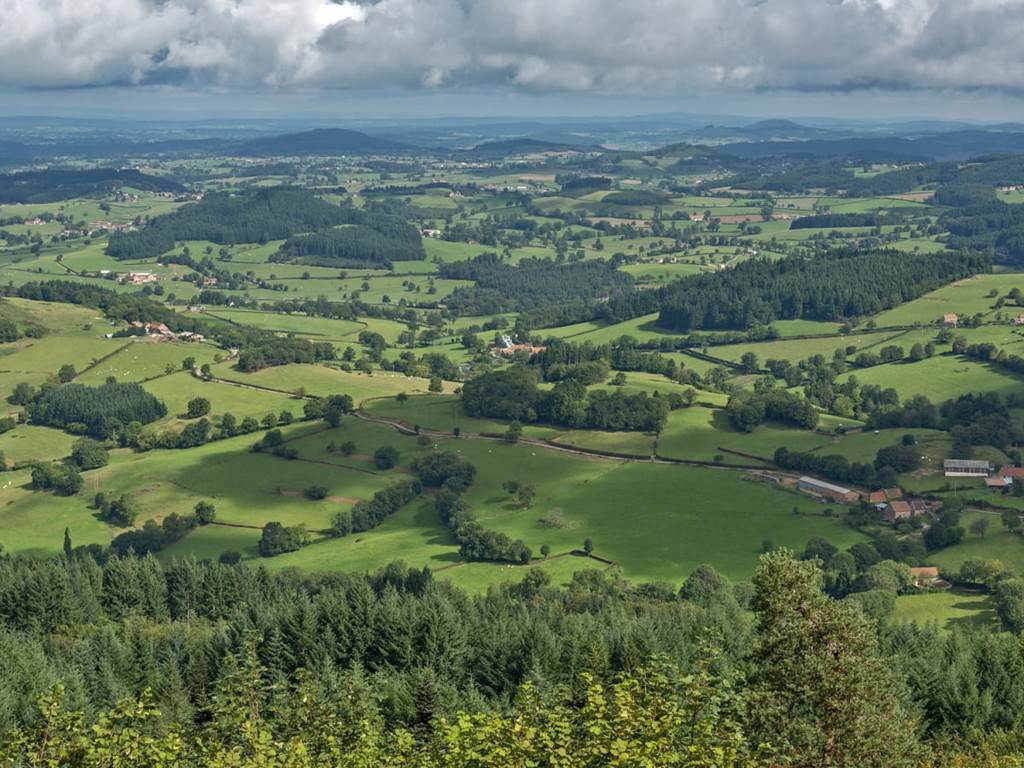 paysage du bocage brionnais