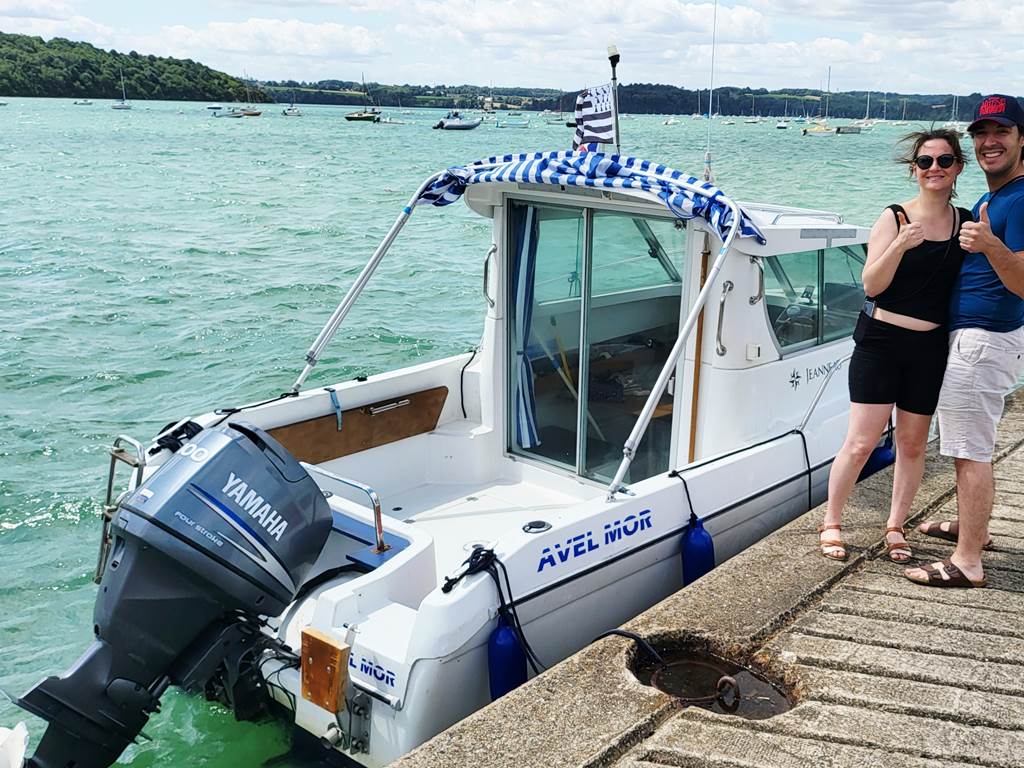 Le bateau est disponible pour une balade privée sur la Rance