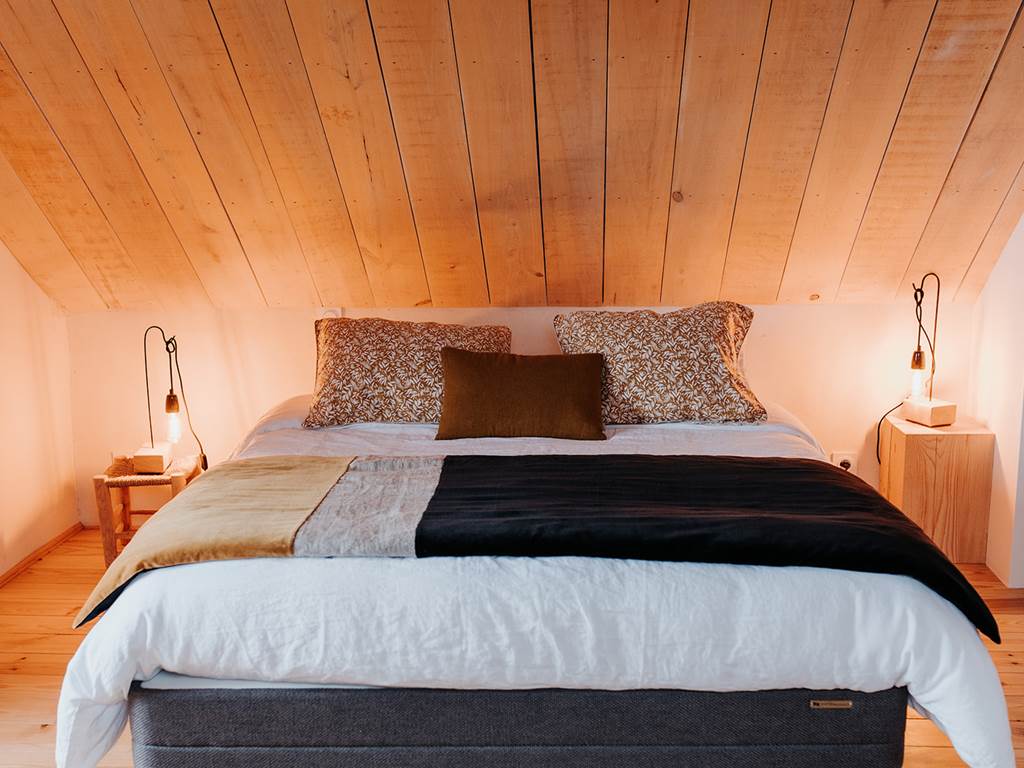 Chambre parentale de La Grange, gîte de charme en Bretagneres