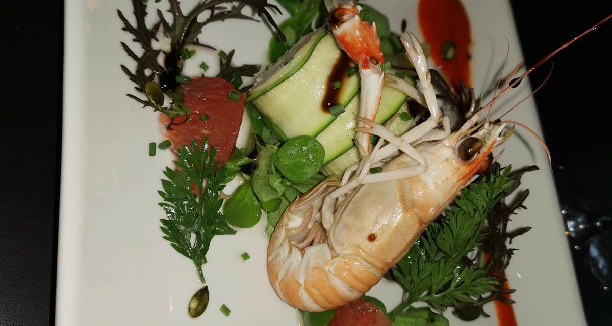 Cannellonis de Poulet et Langoustine aux agrumes
