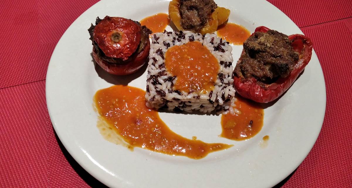 petits farcis et riz de camargue