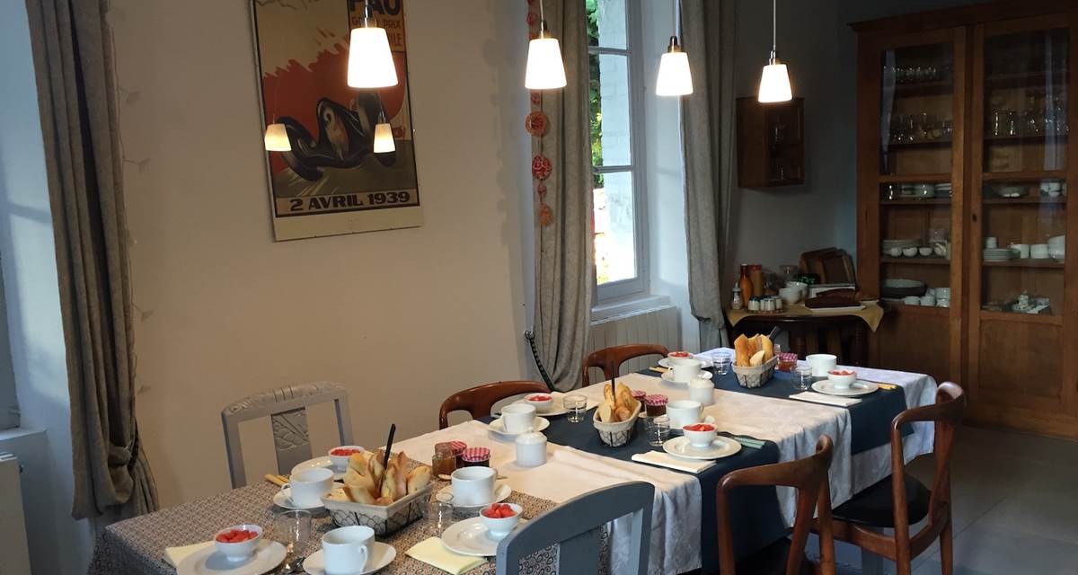 Petit dejeuner salle commune