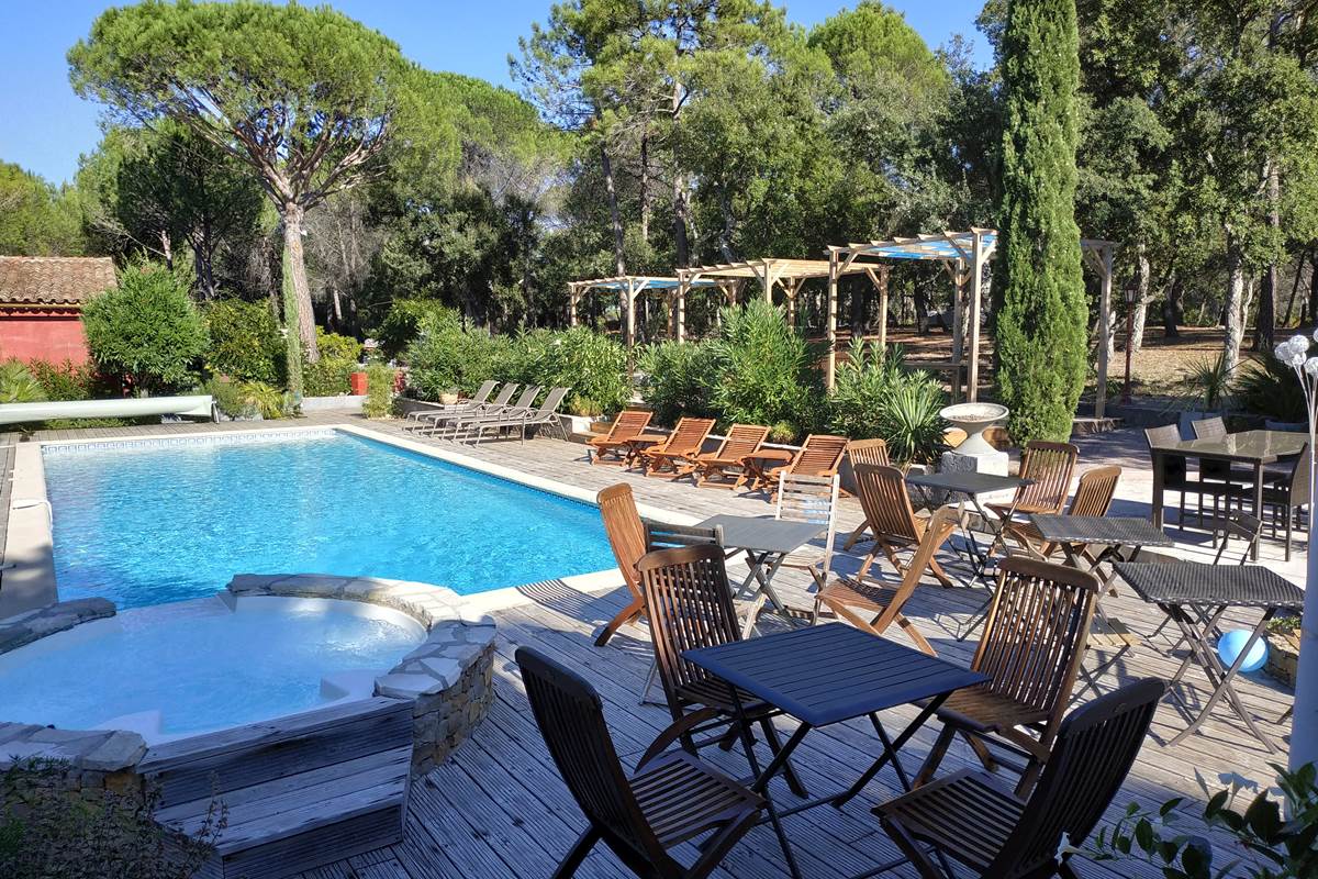 Aménagement autour de la piscine