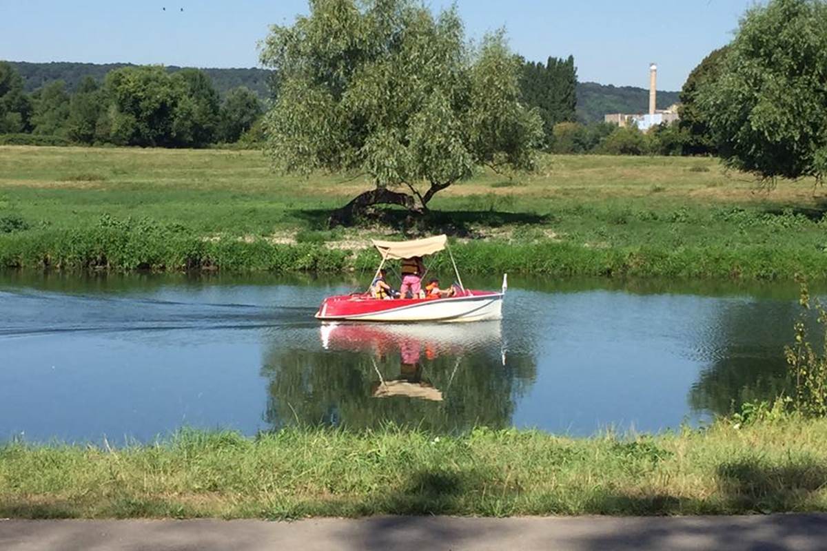 Bateau electrique sur Eure
