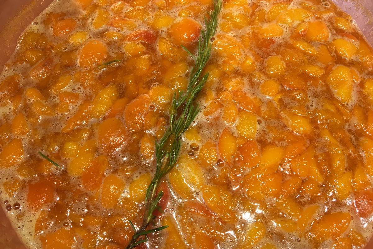 confiture abricot romarin Feuillantines bnb