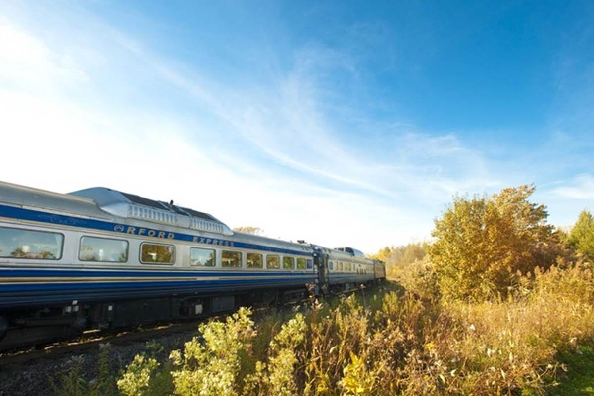 Train Orford Express le matin