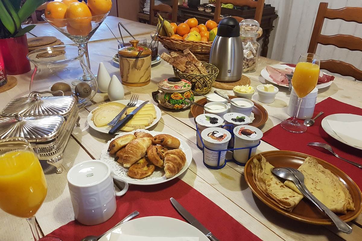 Petit déjeuner gourmand campagnard Le Ranch des Lacs 87120