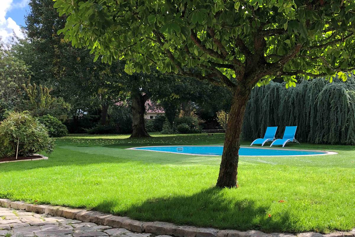 Le Clos Saint Lubin - Le parc et la piscine