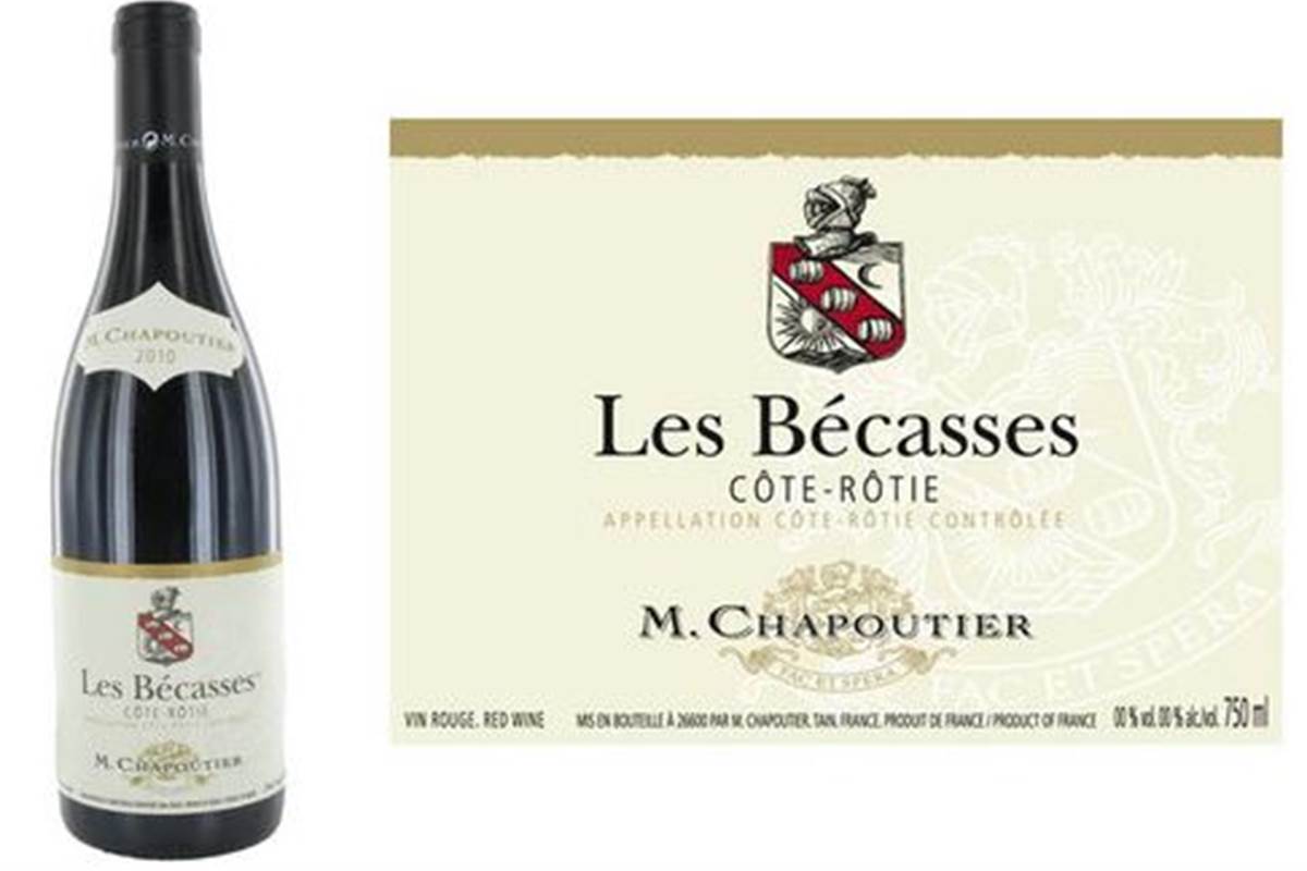 Côte-Rôtie_Les_Bécasses_M_Chapoutier Cave du Ranch des Lacs 75 cl 52 € 2013-2015-2016