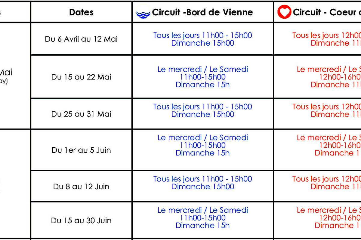 Petit Train circulation 2019 printemps