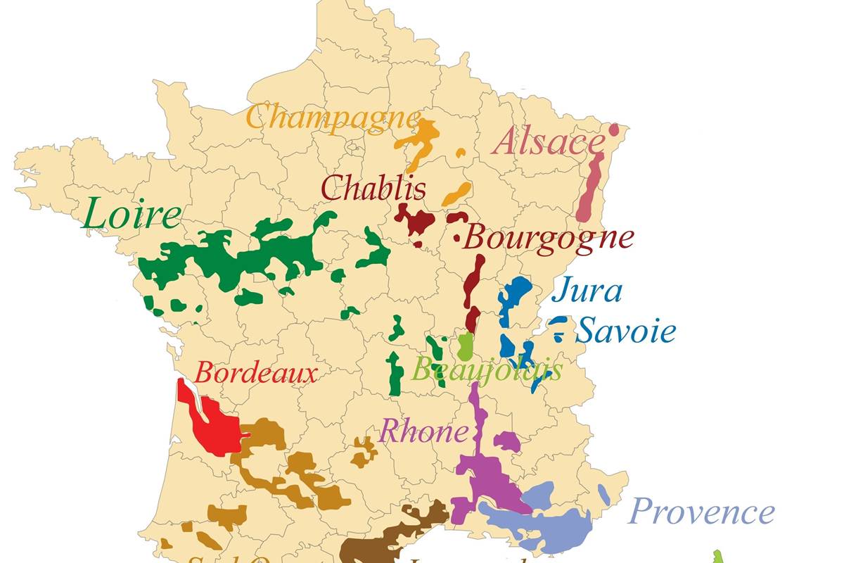 régions vin de France
