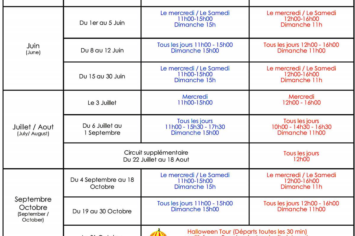 Petit Train circulation 2019