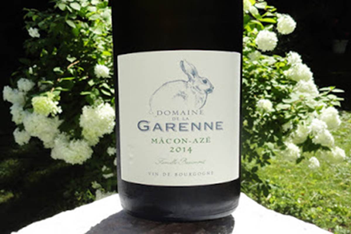 Mâcon-Azé Domaine des Garennes 14 € les 75 cl 2014-2015-2016