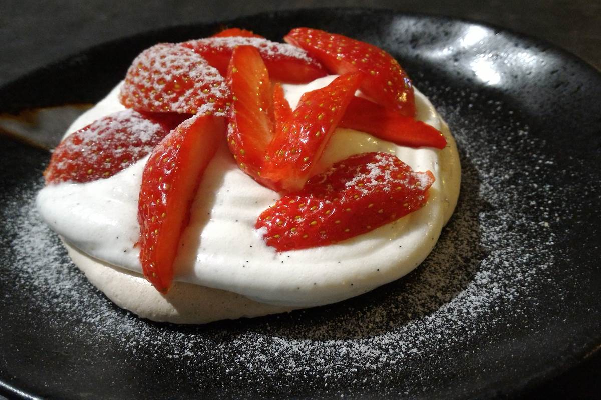 Pavlova aux fraises