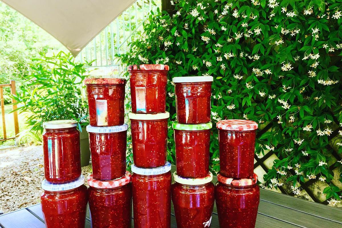 confiture fraises périgord Feuillantines bnb