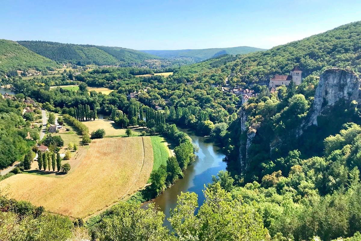 Point de vue sur Saint Cirq Lapopie