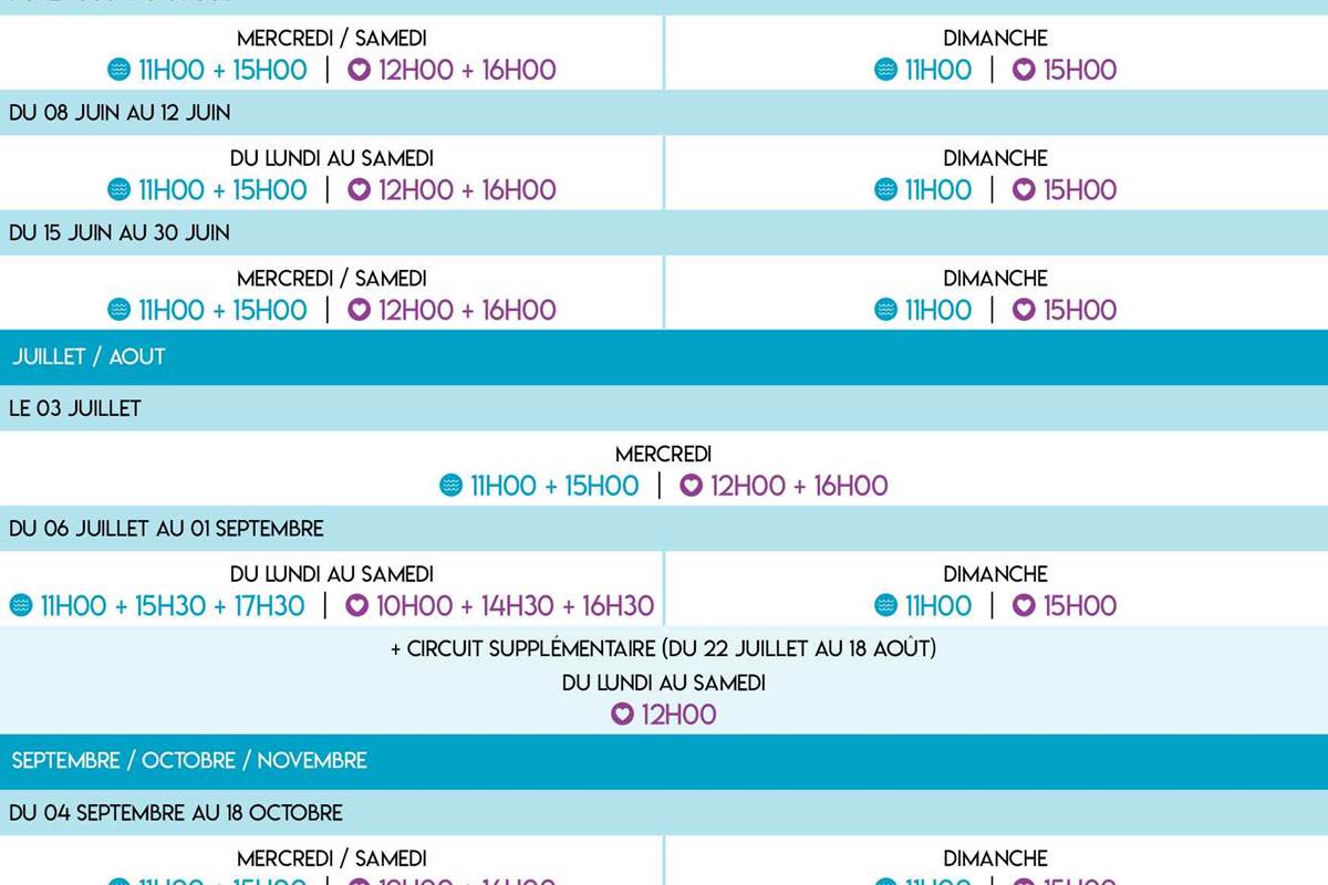 CALENDRIER MODIFIE 2019