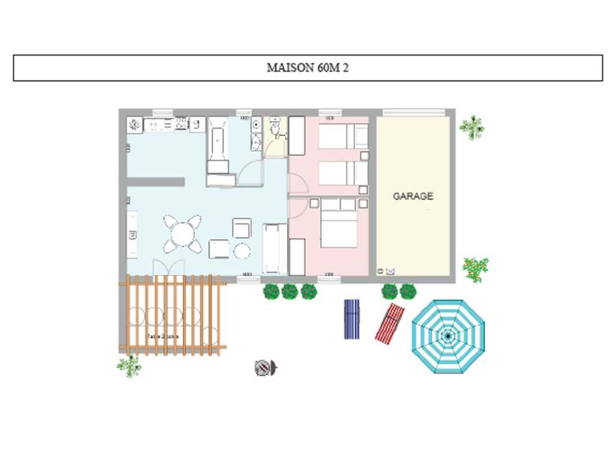 PLAN MAISON 60m²