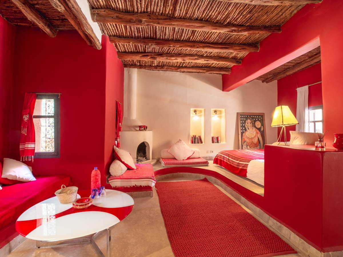 Riad Baoussala - chambre rouge