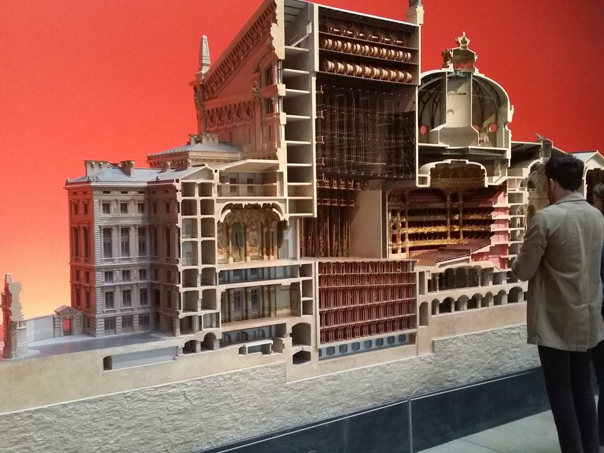 Model of Palais Garnier, the fascinating Paris opera house