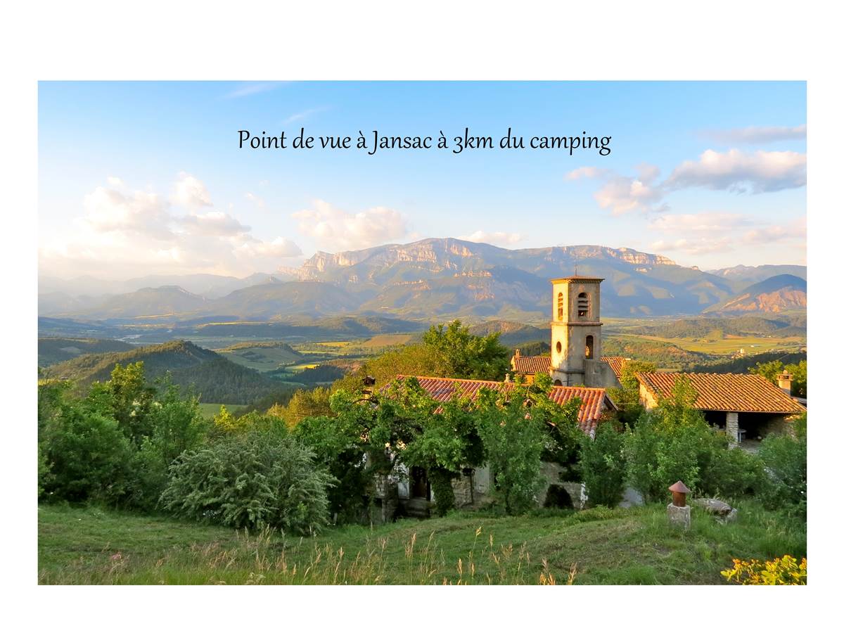 Point de vue à Jansac à 3km du camping