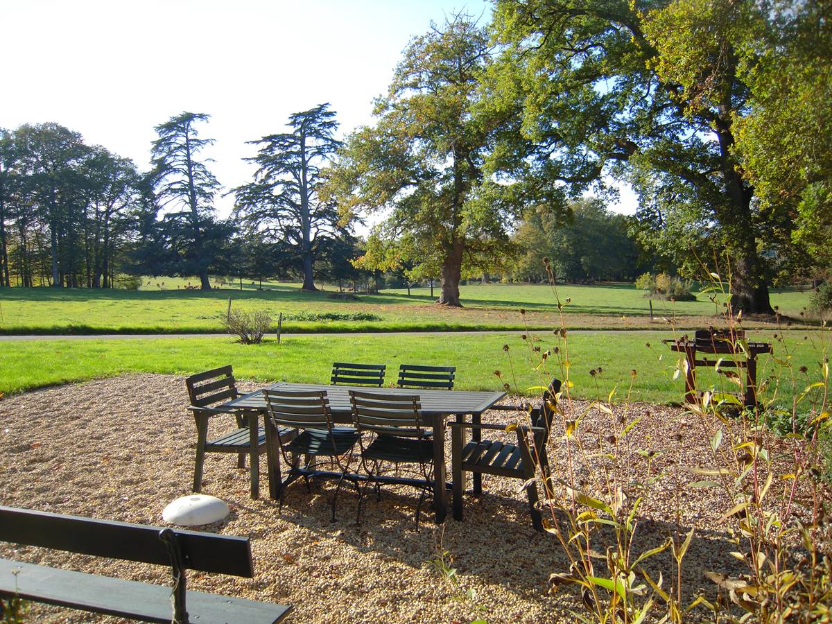 Vue sur le Parc depuis la Terrasse