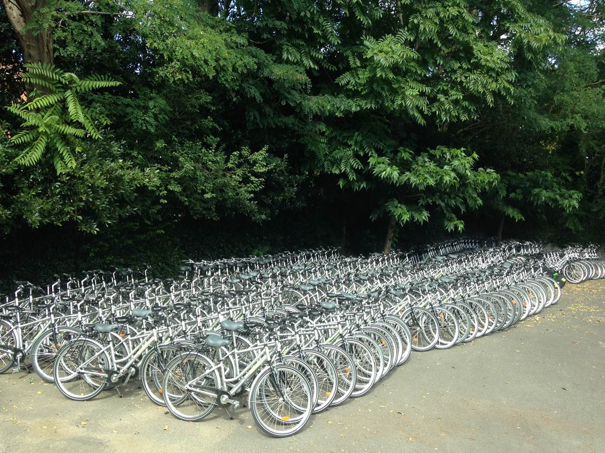 une capacité de 300 vélos !