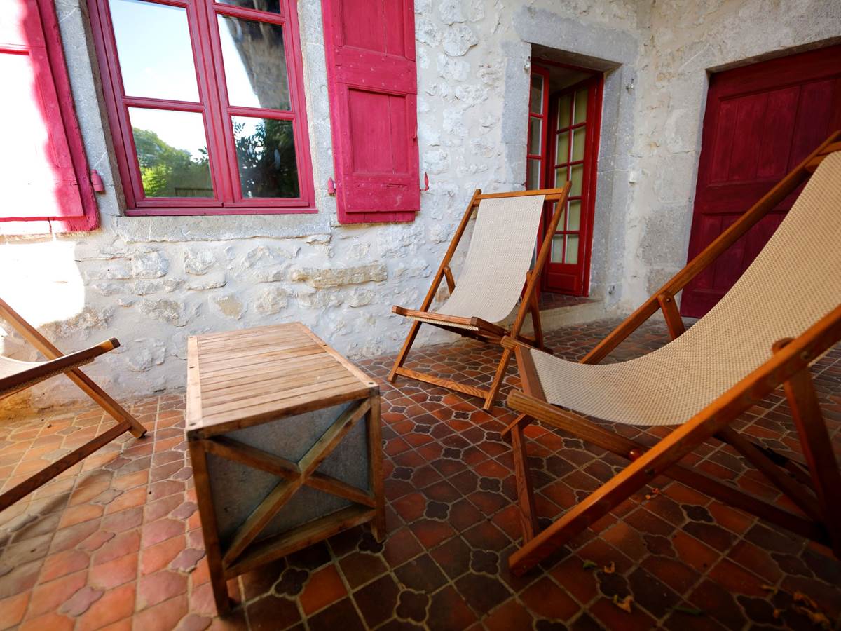 L'Hortus, terrasse sur patio