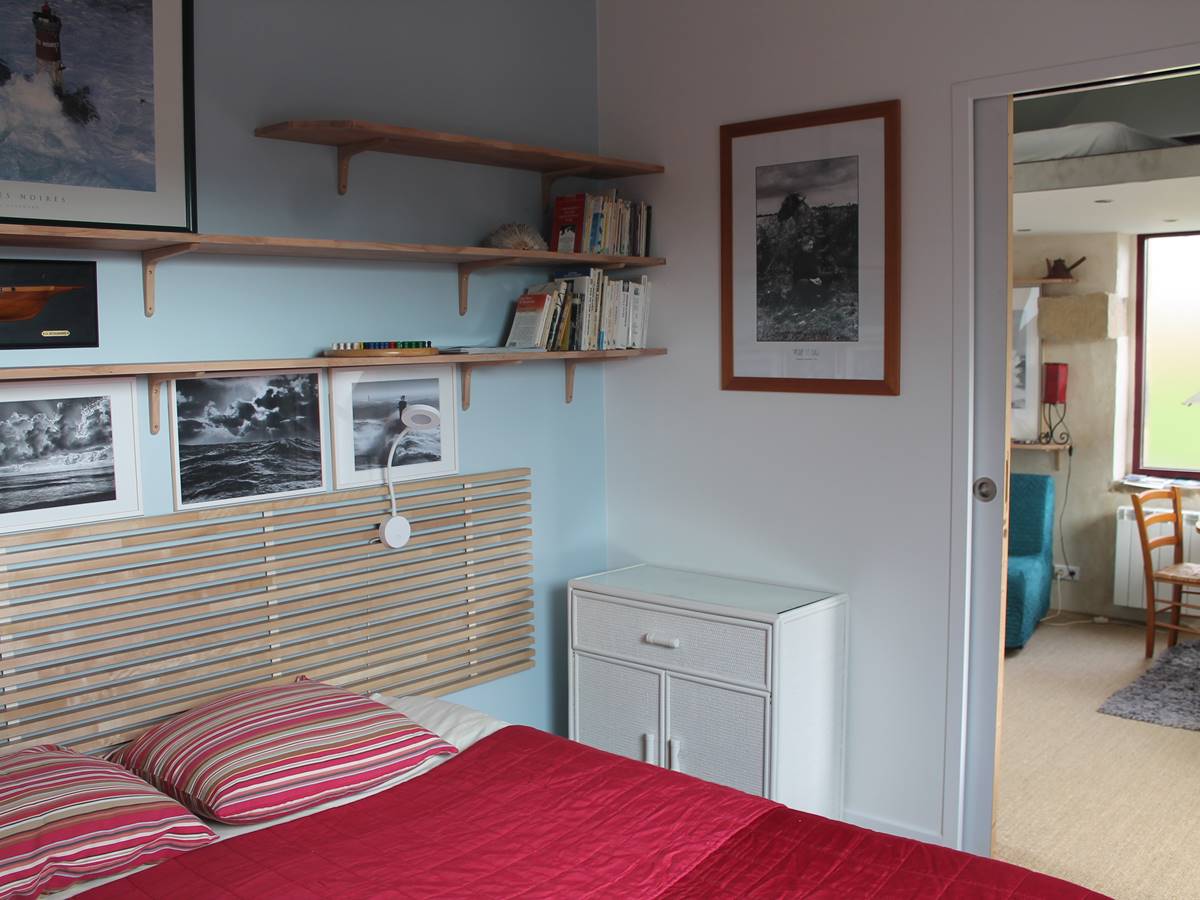 Gouelet-Ker Ouessant la chambre donne sur le salon